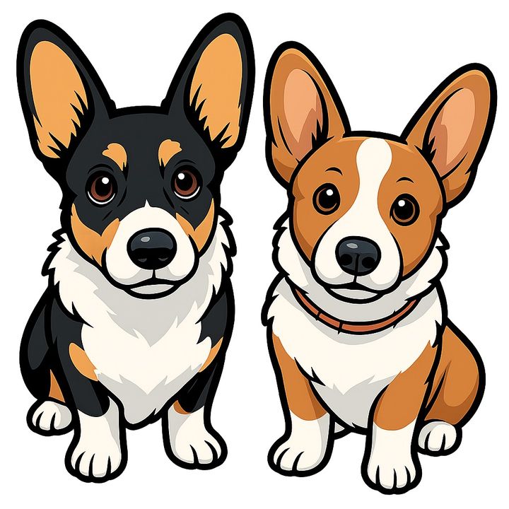 2corgis1Gingersnap