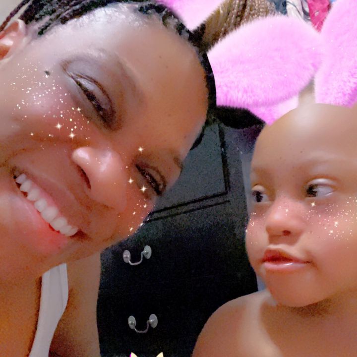 Caysen and Mom 💙💛