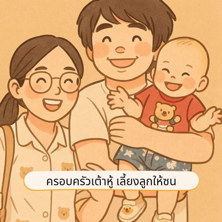 ครอบครัวเต้าหู้ เลี้ยงลูกให้ซน