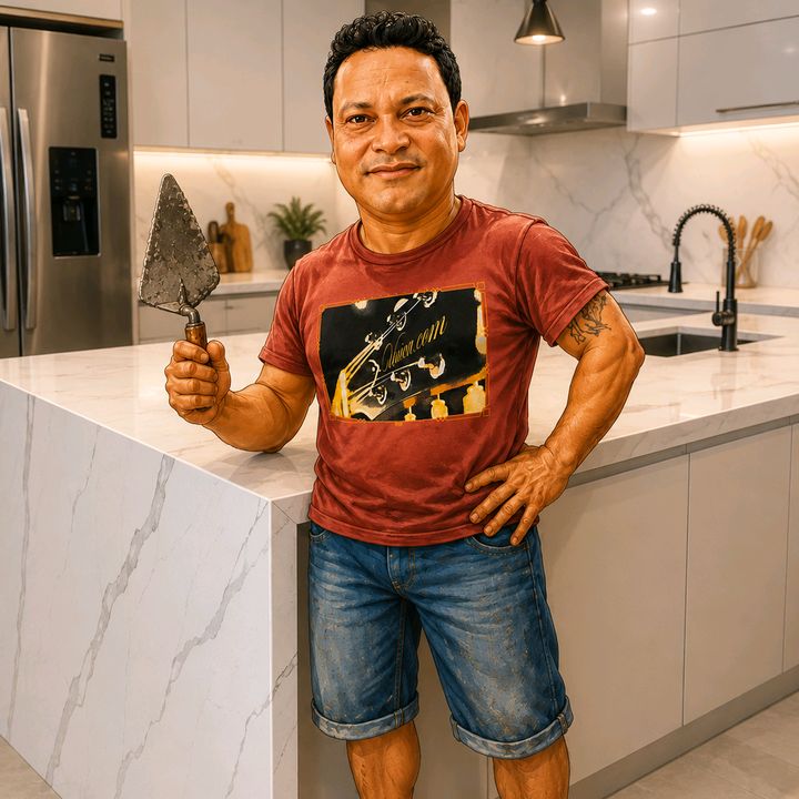 pedreiro de chinela