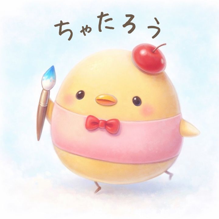 ちゃたろう🐤丸シール&簡単工作