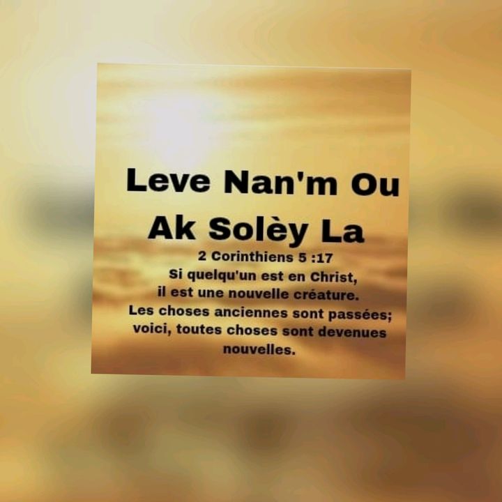 Leve Nan'm nou Ak Solèy la