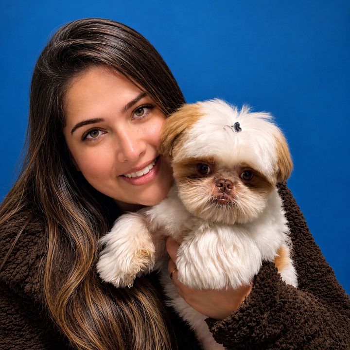 Bento shih tzu e Eu 🐶👱🏻♀️