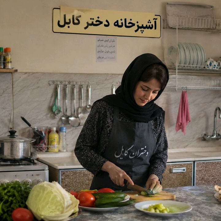 آشپزخانه دختر کابل