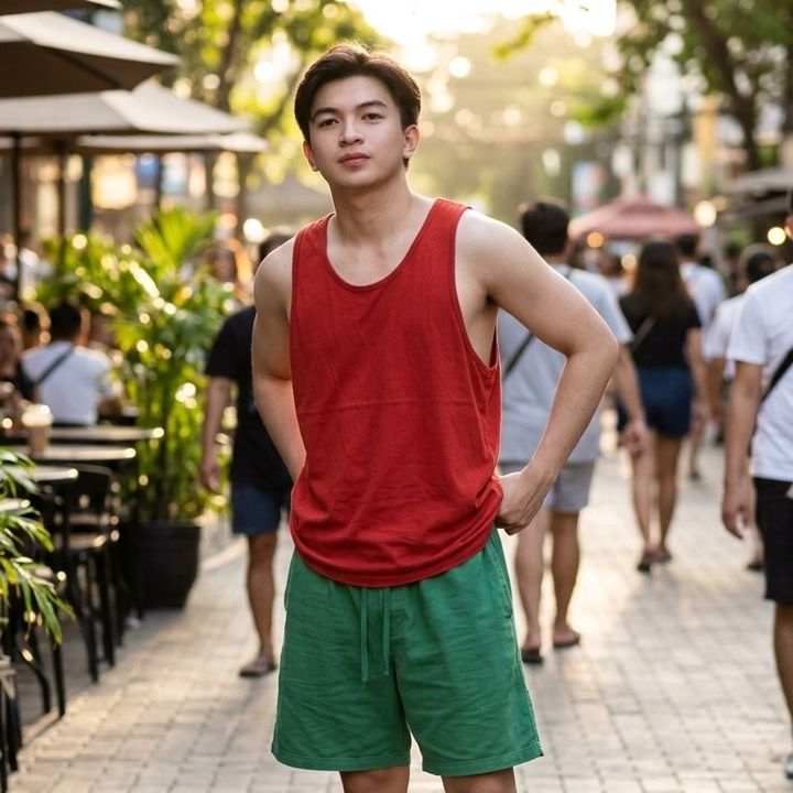Quần Xanh Áo Đỏ