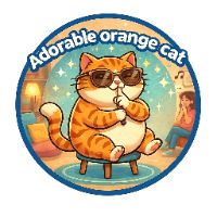 Adorable orange cat😸