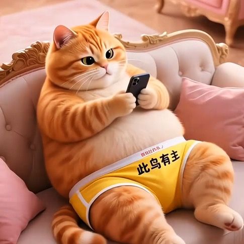 Funny orange cat