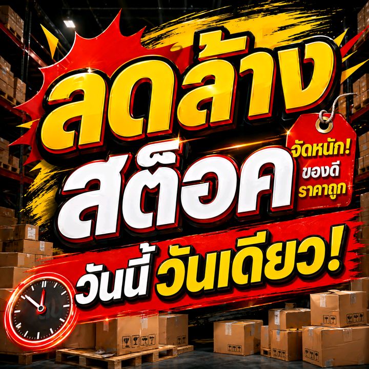 สินค้าราคาโรงงาน ลดล้างสต็อค