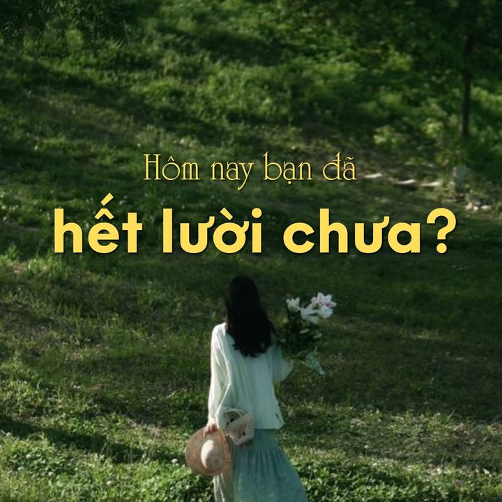 Hôm nay bạn đã hết lười chưa?