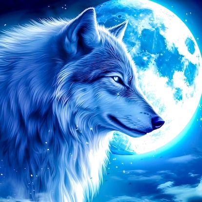 Der blaue Wolf