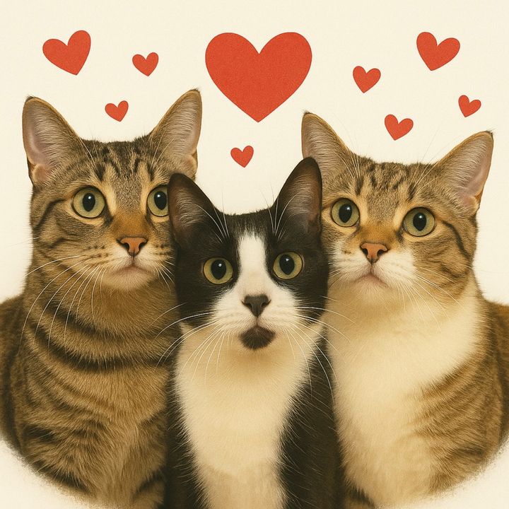 ふりかけ3にゃんず🐈🐈⬛🐈