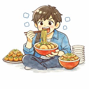 大食い学生【大阪ソロ活グルメ】