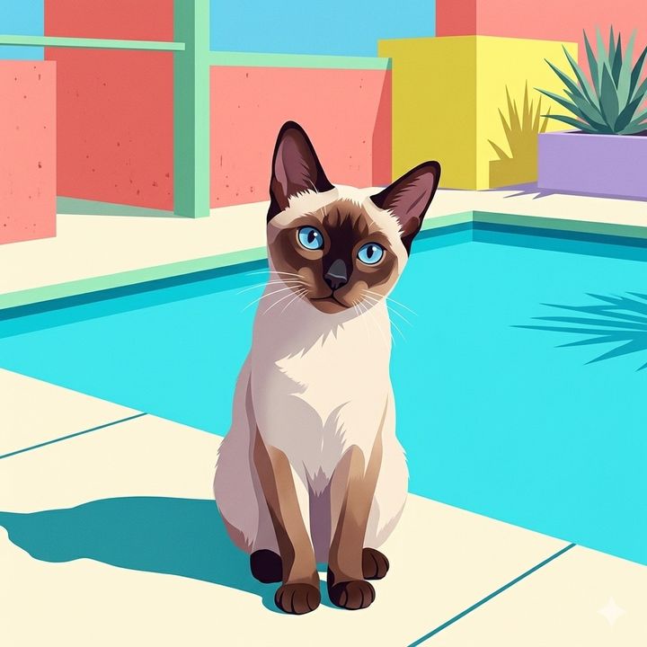 Leo the Siamese Cat