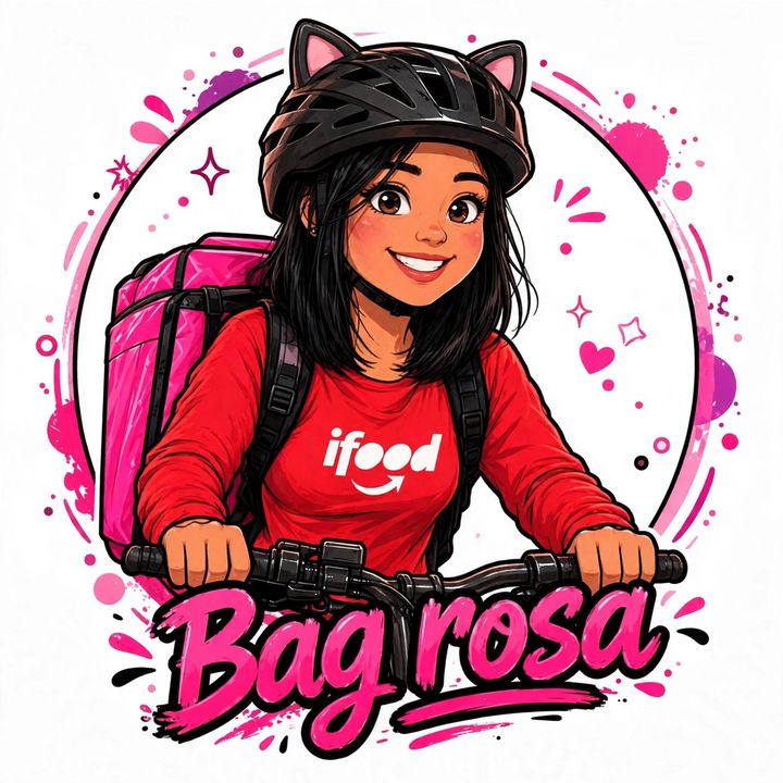 Bag Rosa na Scooter 🛵🩷