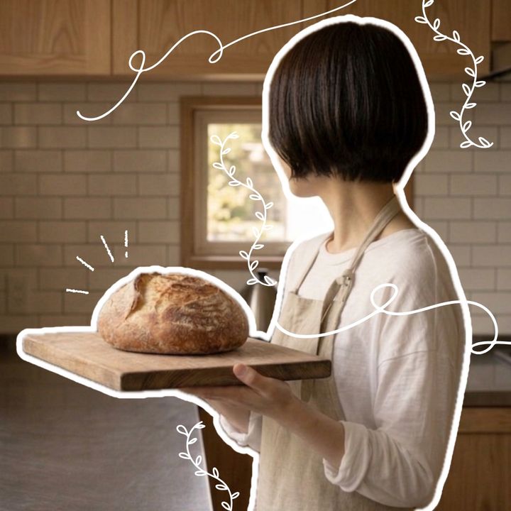 なこ｜簡単こねないパン