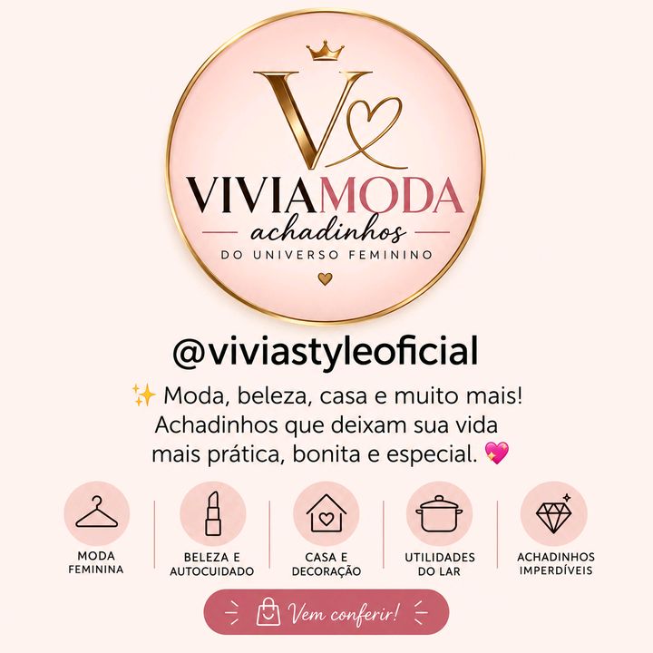 VIVIAMODA|ACHADINHOS FEMININOS
