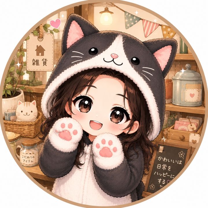 ハチワレ猫がいる雑貨屋