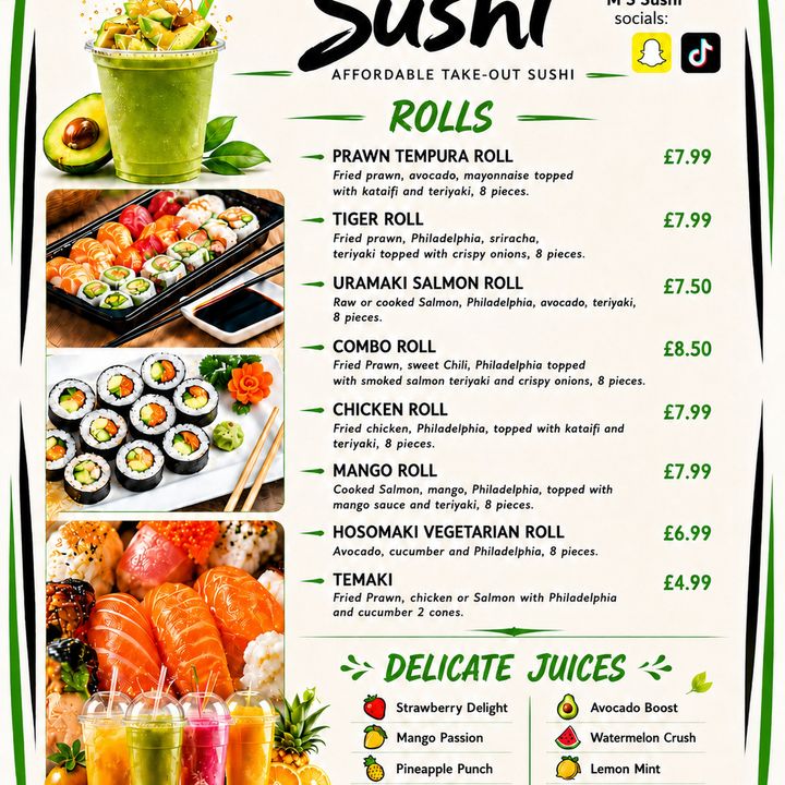 M’s sushi