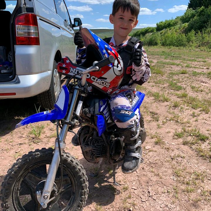 samu on bike ;)