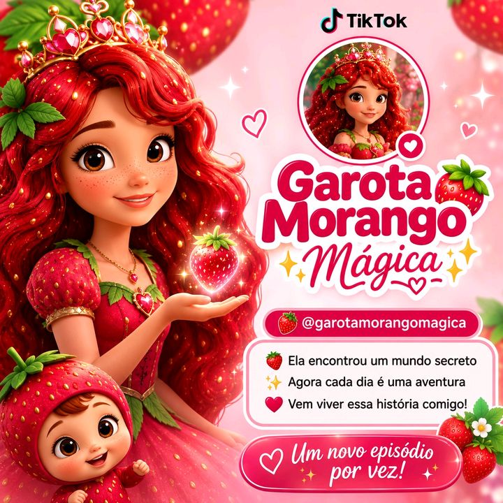 Garota Morango Mágica 🍓