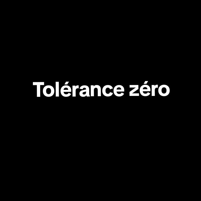 Tolérance zéro🇨🇮