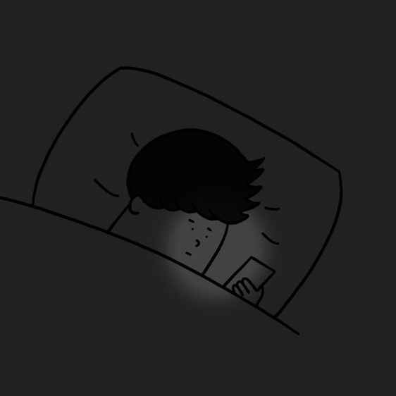 寝る前にぼーっとみるアニメ Boy Sleeping Bed